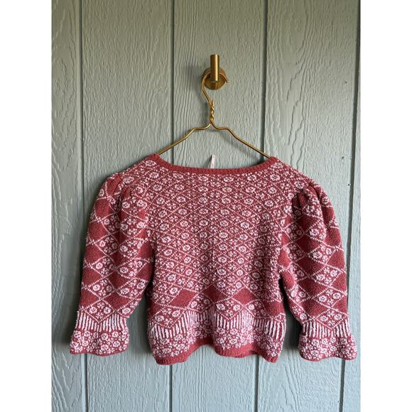 Free People Geo Floral Cardigan, Large - Picture 6 of 7